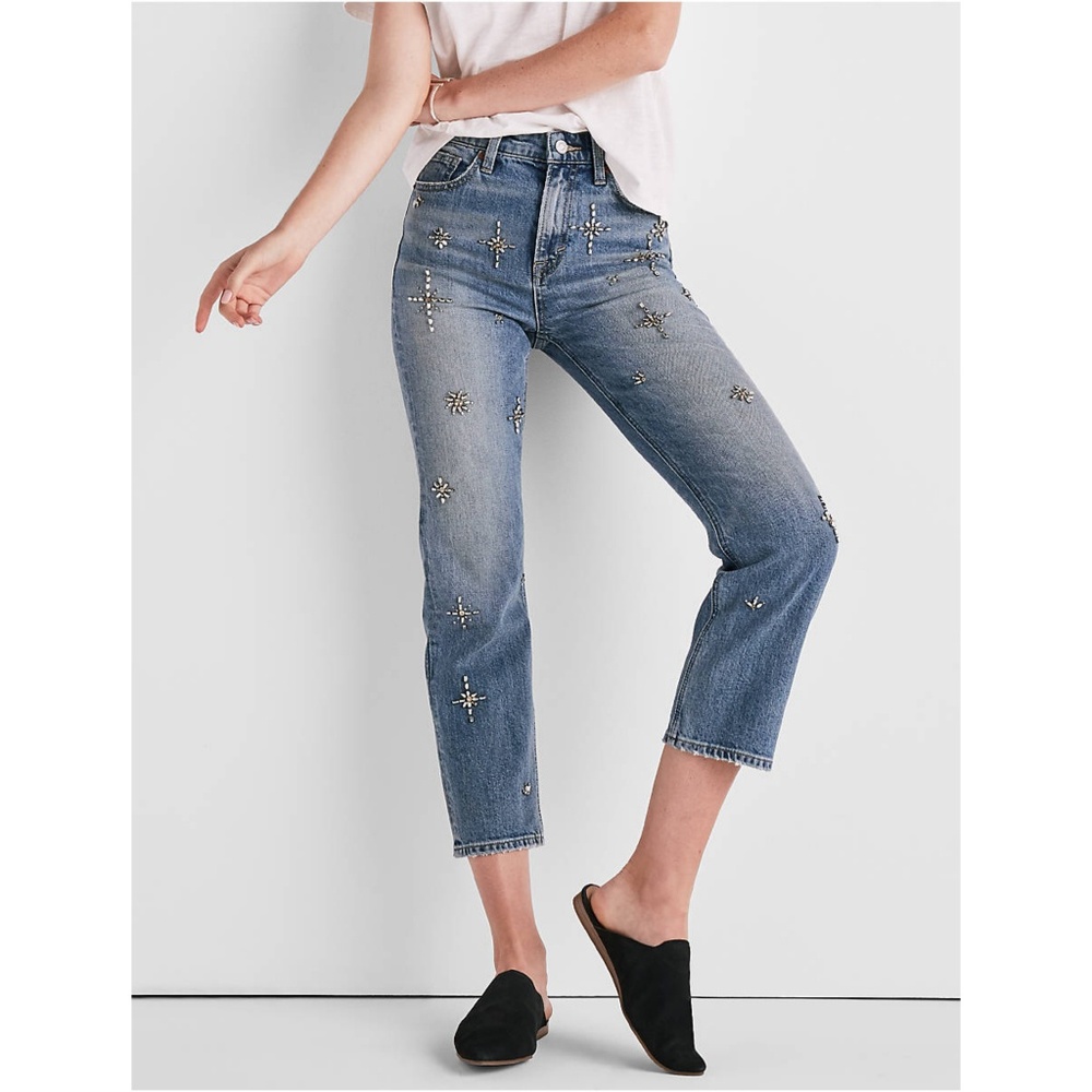 Bridgette High Rise Slim Embellished Jeans